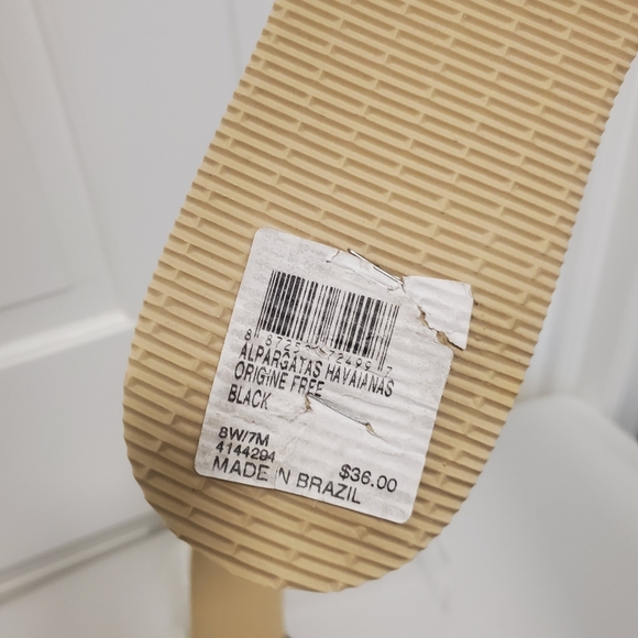 Havaianas Original Free Black Mules Size 8, Lightweight, Comfy, Stylish - Picture 12 of 13